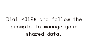 unshare data on glo by dialing 321