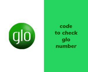 Mobile phone displaying Glo number check code