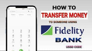 fidelity bank transfer code
