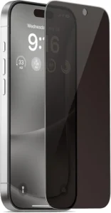 elago Privacy Glass Plus screen protector for iPhone 16 Pro Max