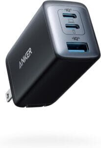 Anker PowerPort Atom III 65W GaN charger for Samsung phones and laptops