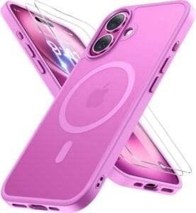 Miracase Magnetic Clear Case for iPhone 16 Plus with anti yellowing material