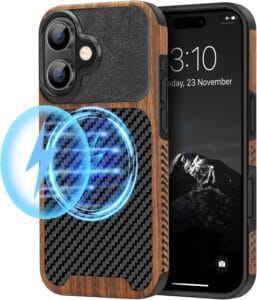 TENDLIN Magnetic Leather Case for iPhone 16 Plus with MagSafe support
