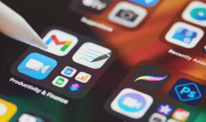 Screenshot of top productivity apps on a smartphone screen.