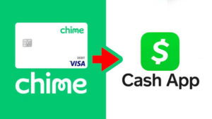 Mobile screen with Chime debit card successfully added to Cash App.