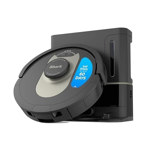 Shark AV2501AE robot vacuum with XL self-empty base on carpet