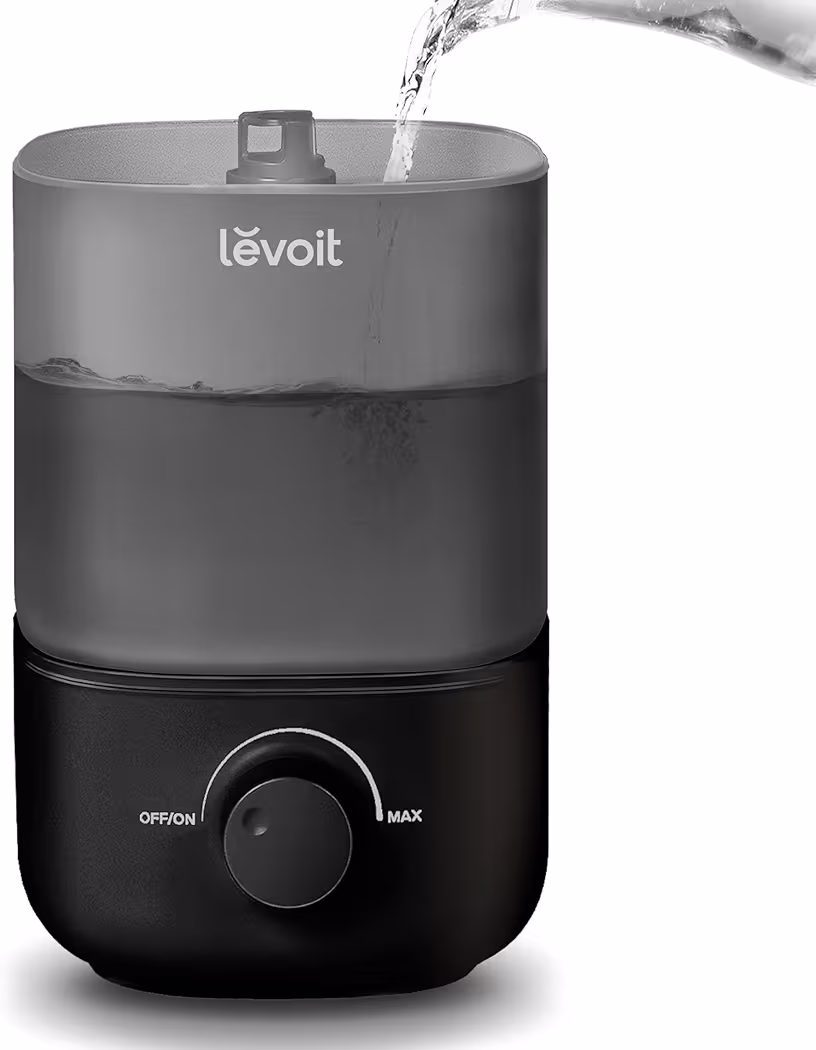Levoit Classic 160 top fill bedroom humidifier easy to clean and mold resistant