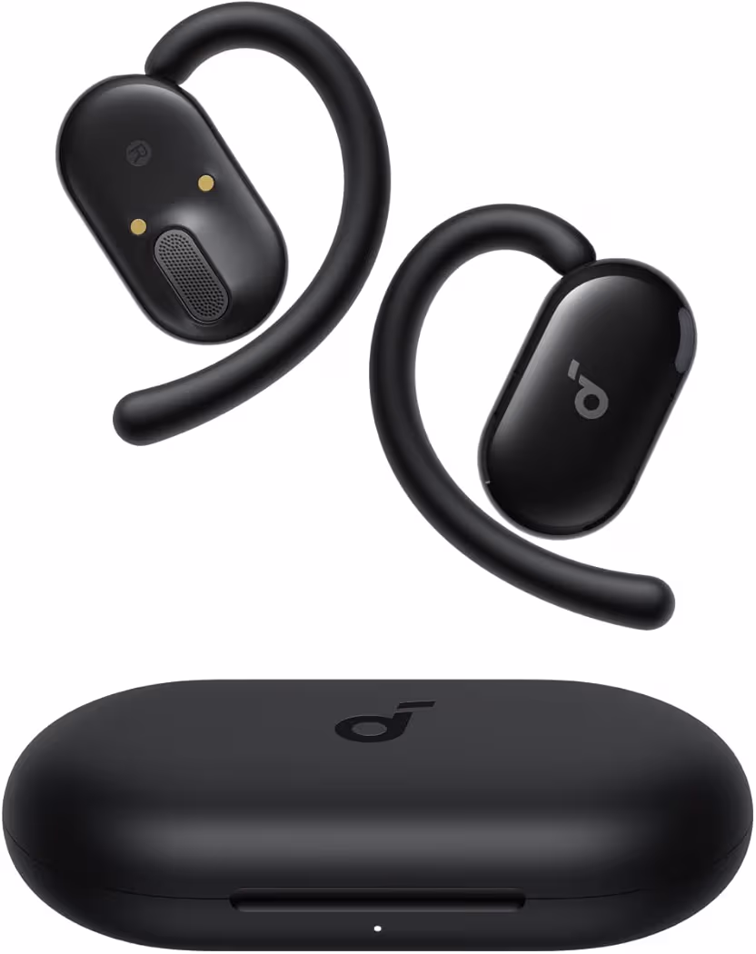 Noise-canceling earbuds for running.