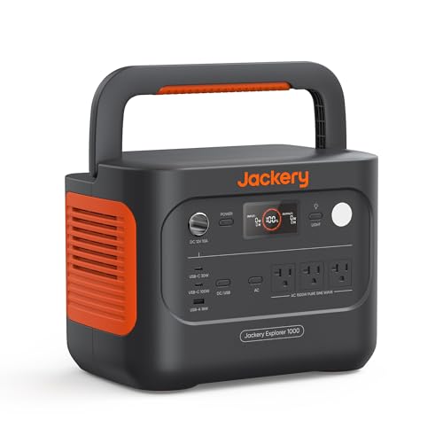 Jackery Explorer 1000 v2 solar generator for long-term off-grid camping