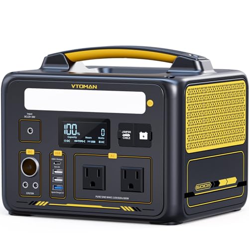 VTOMAN Jump 600X power station with 12V car jump starter port