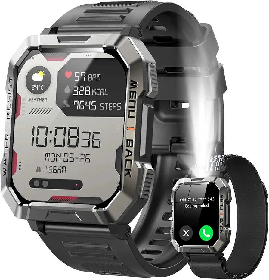 Military Smart Watch with Compass