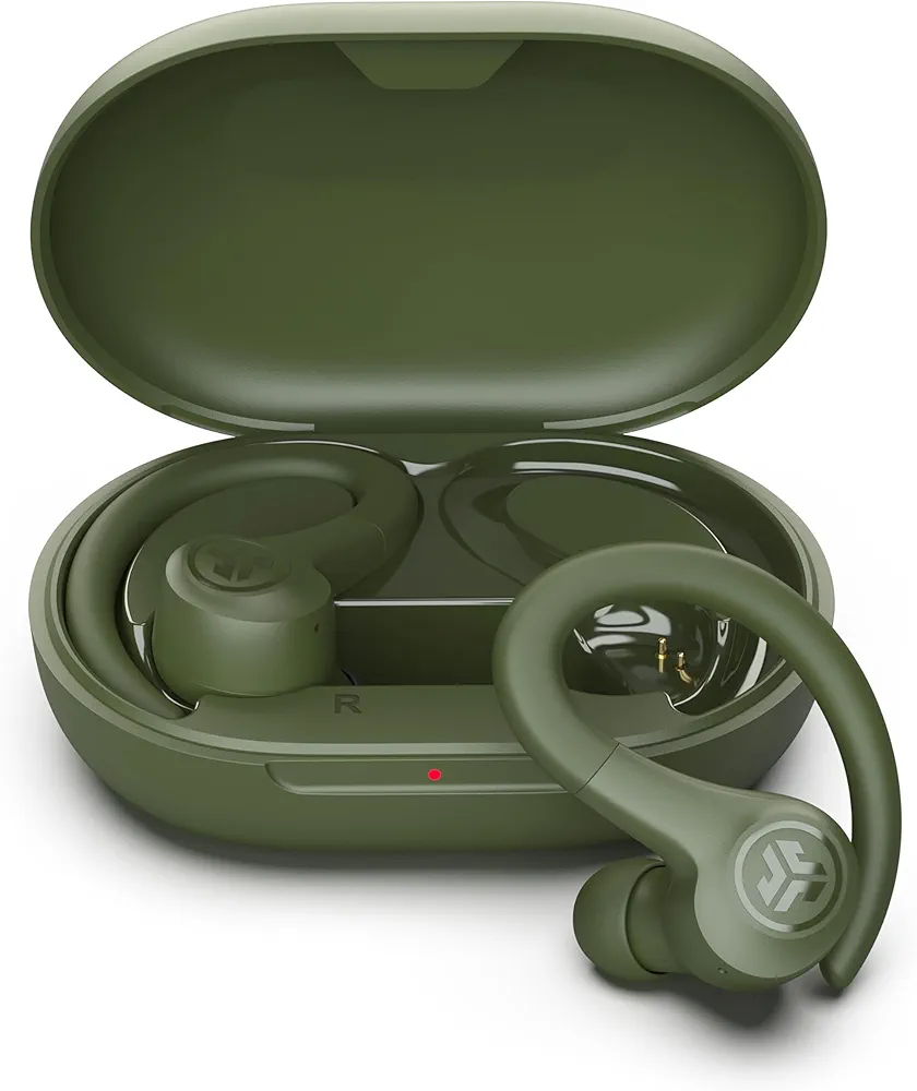 JLab Go Sport Plus wireless workout earbuds with ear hooks for running