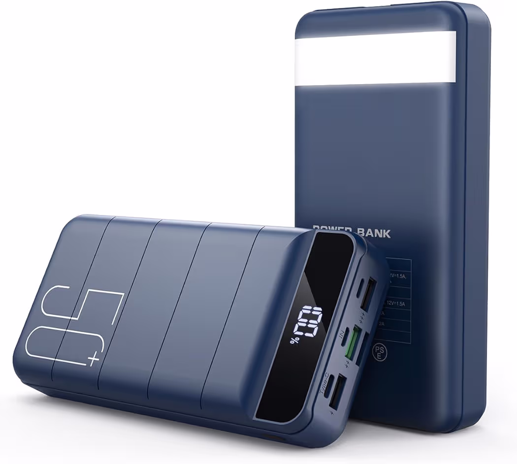 DAOLOT 50000mAh high capacity power bank with digital display