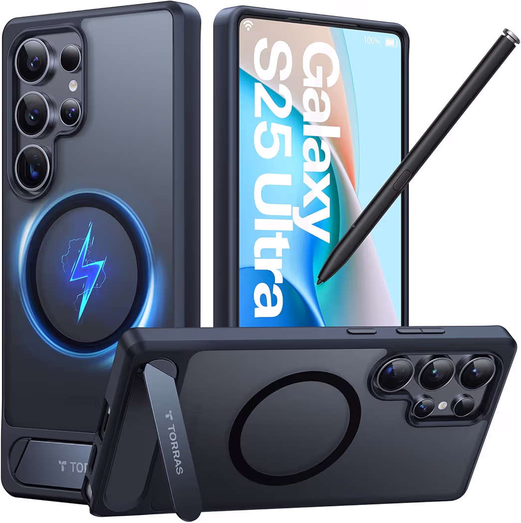 TORRAS magnetic kickstand case for Samsung Galaxy S25 Ultra