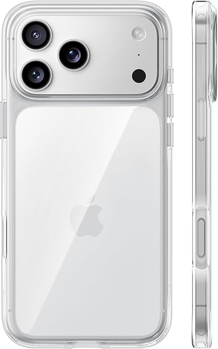 TORRAS Crystal Clear transparent case for iPhone 17 Pro Max