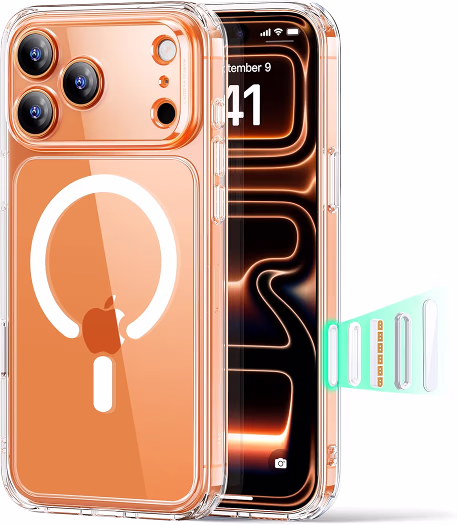 ESR Classic Hybrid clear case for iPhone 17 Pro Max with MagSafe support